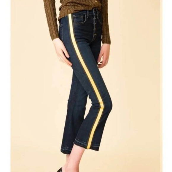 Veronica Beard Black Carolyn 10" Baby Boot Vintage Cropped Ankle Jeans 25 - Picture 1 of 6